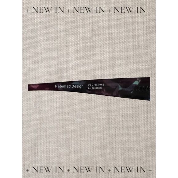 Jonathan Paul Unisex Fitover Sunglasses Purple Wrap Gray Lens UV400 - Picture 5 of 6